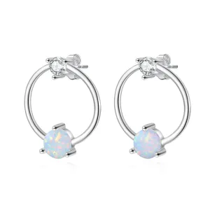 Circle Stud Earrings For Women
