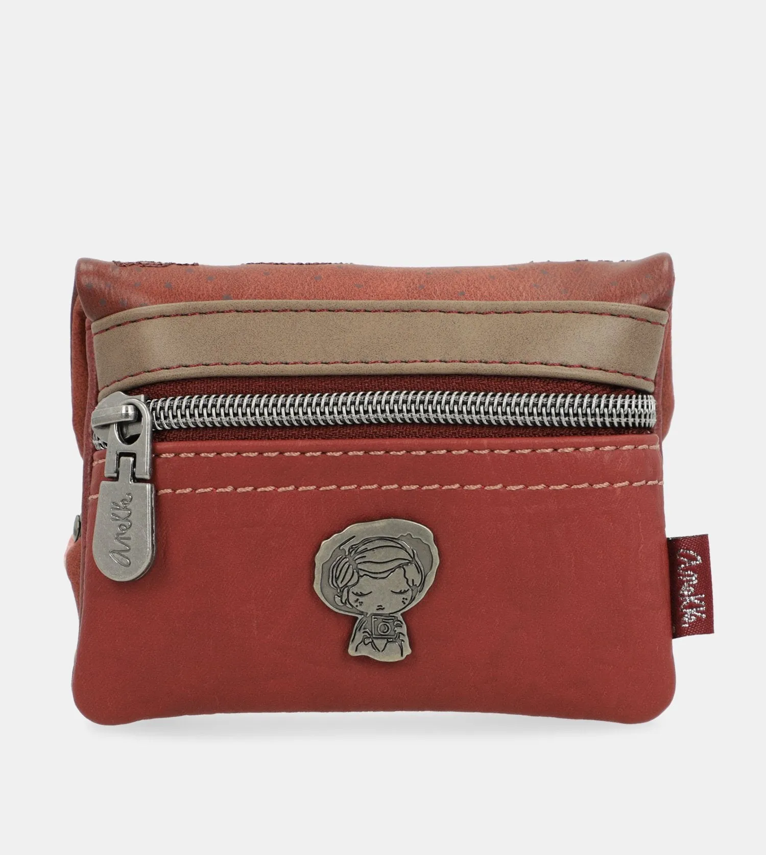 City Art maroon purse with a flap