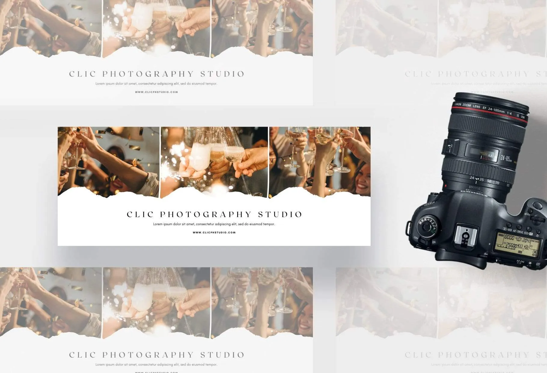 Clic Facebook Cover for Photographers Editable Canva Template
