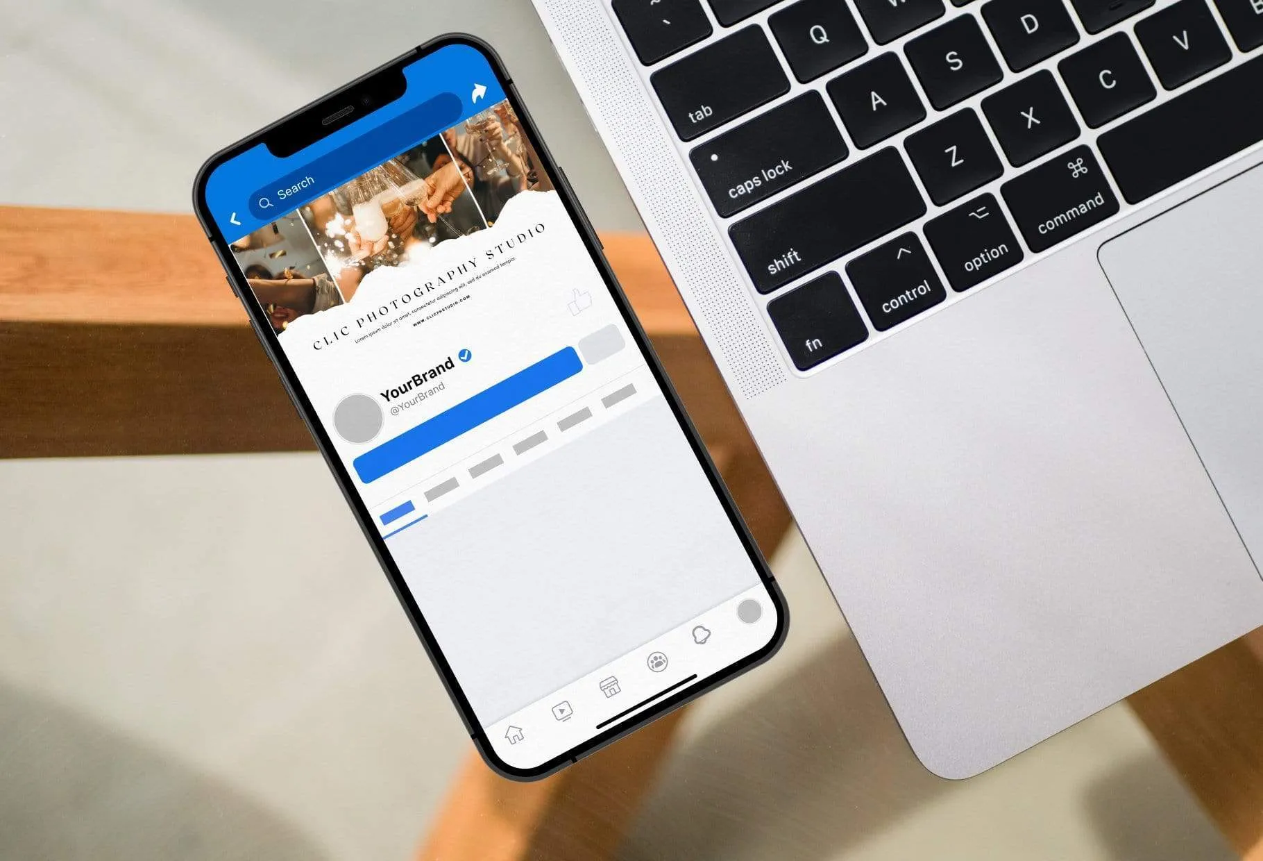 Clic Facebook Cover for Photographers Editable Canva Template