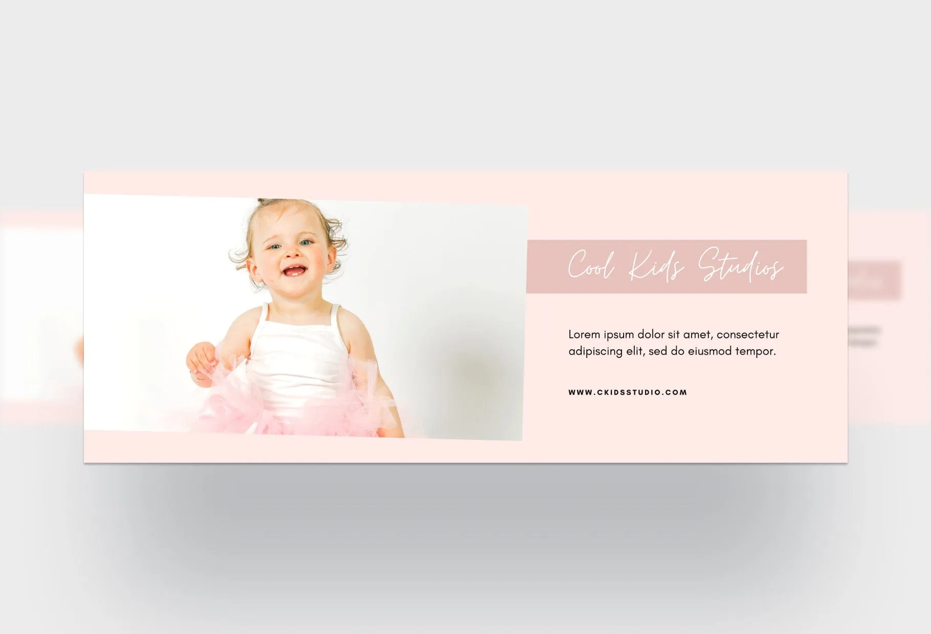 Cool Kids Studios Facebook Cover for Photographers Editable Canva Template