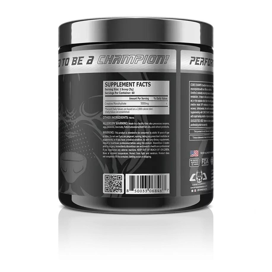 CORE CHAMPS CREATINE 5000MG 300G SERV 60