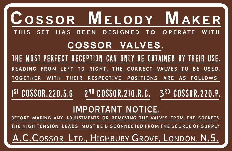 Cossor-Melody-maker