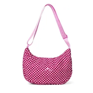 Crimson Haze Medium Crescent Bag