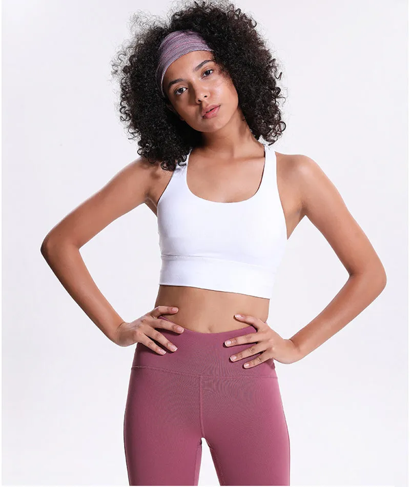 Criss Cross Strappy Personalized Sports Bra YS9324W