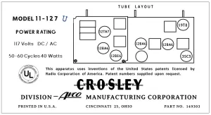 CROSLEY-11-127U