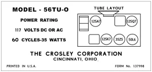 CROSLEY-56TU-O