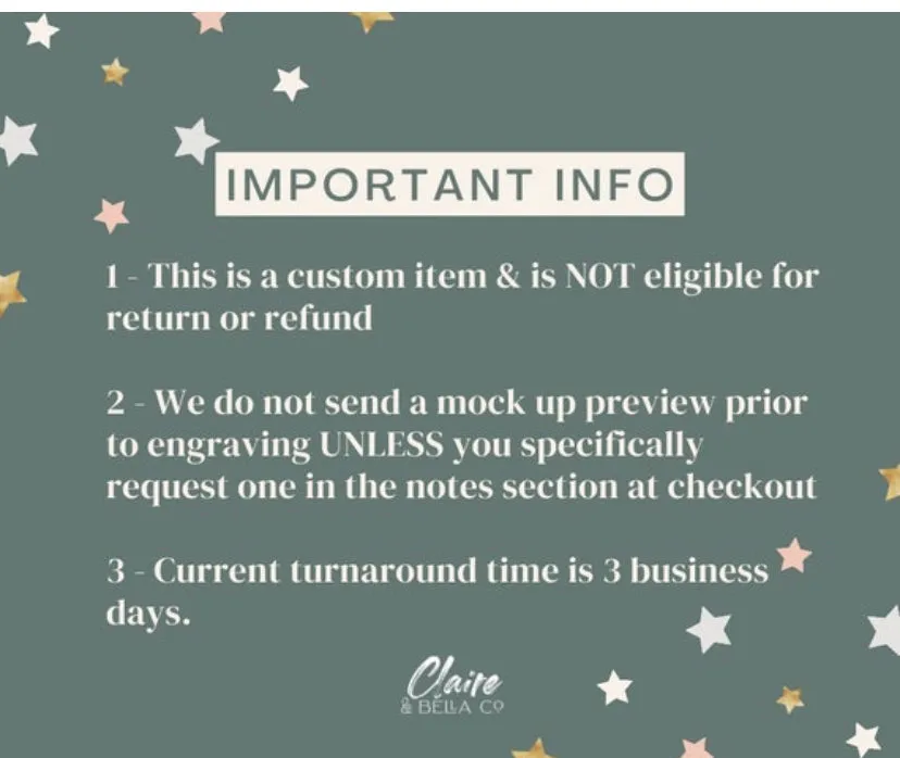 Custom Birth Announcement Stat Disc - Claire Elise Heart