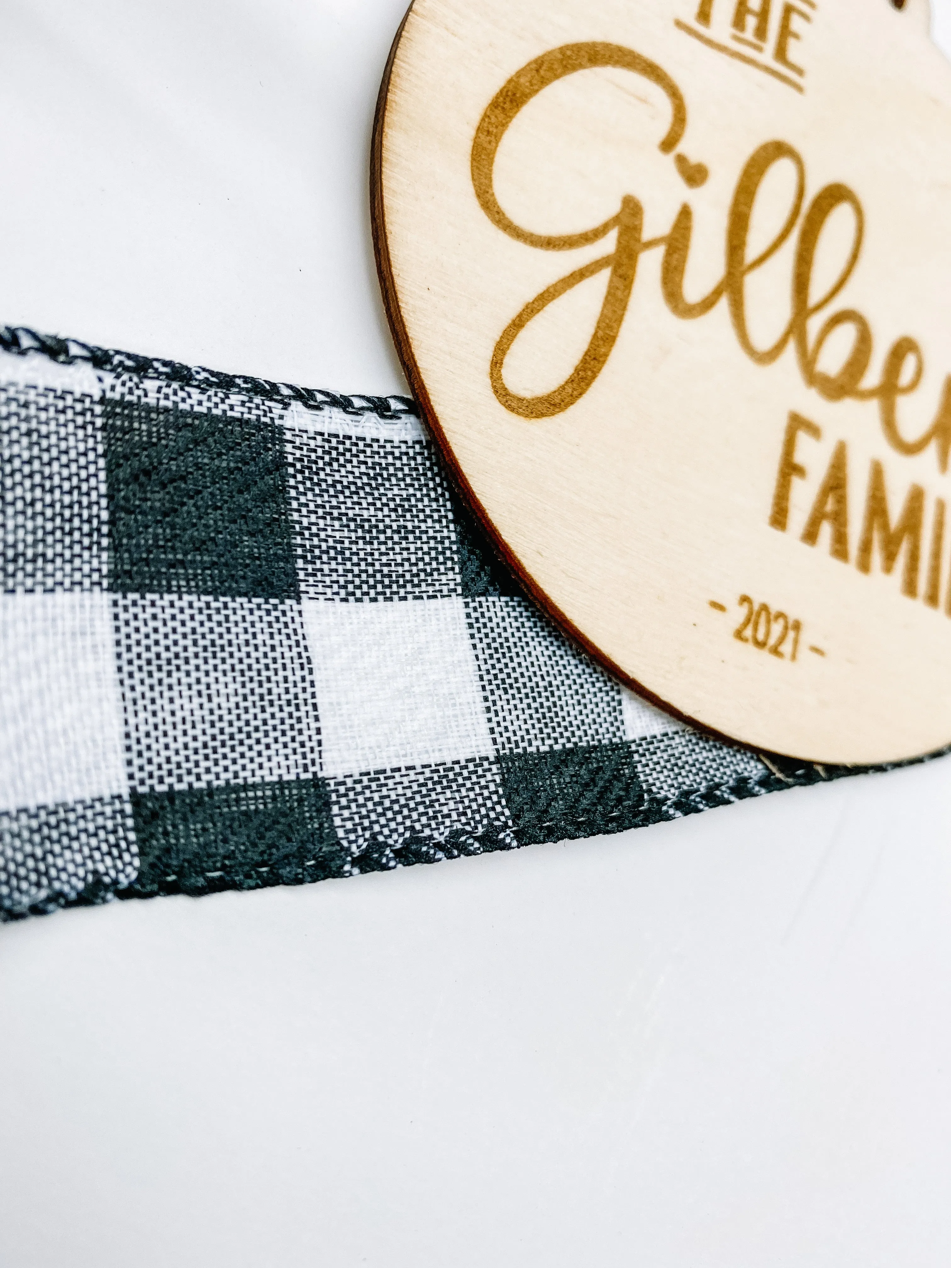 Custom Family Name Christmas Ornament