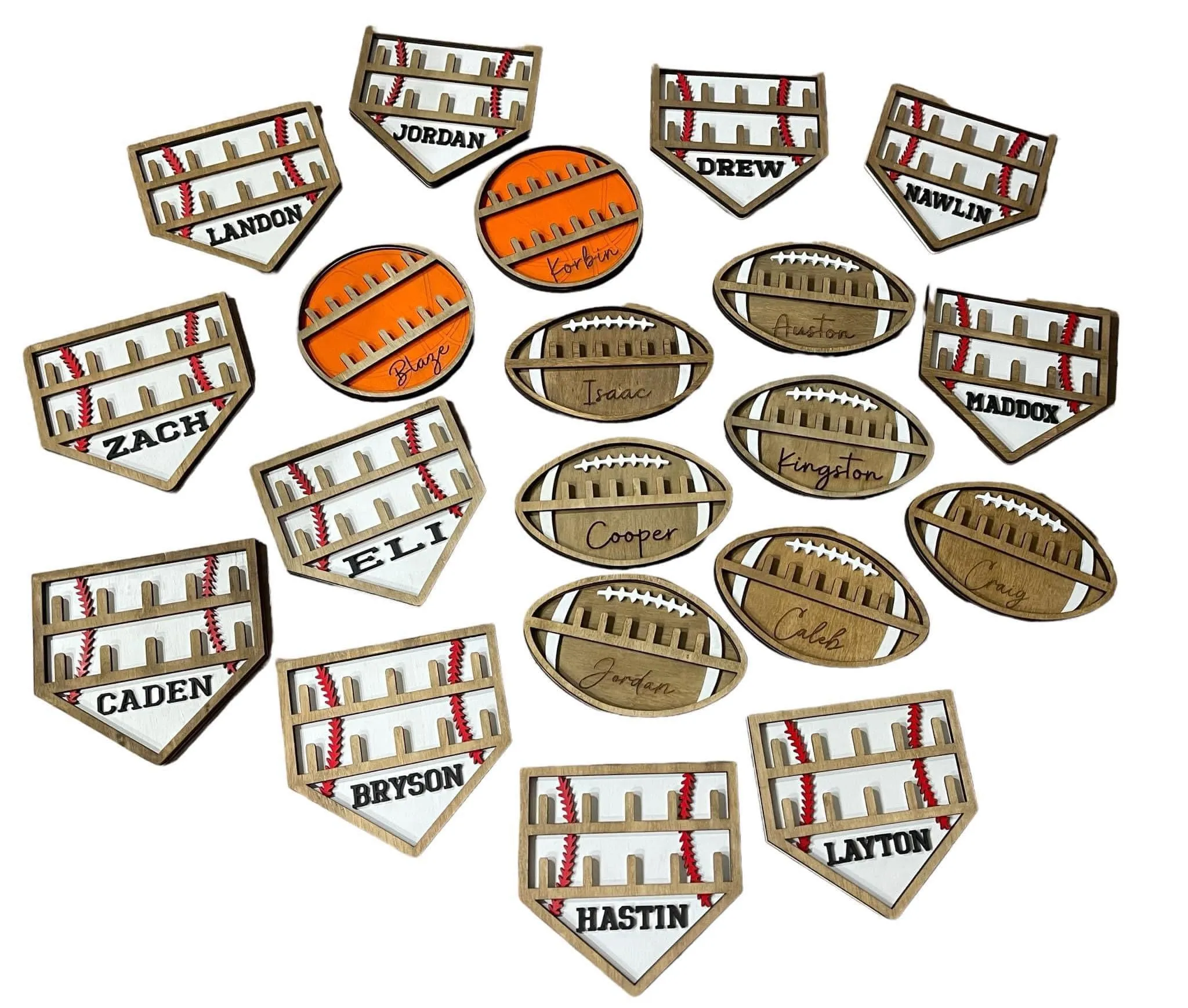 Custom Sports Ring Holder – Personalized Ring Display for Football, Baseball, Cheer, Softball, & Basketball