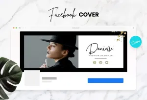 Danielle Facebook Cover Canva Template