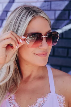 Dazey Sunglasses - Brown & Pink