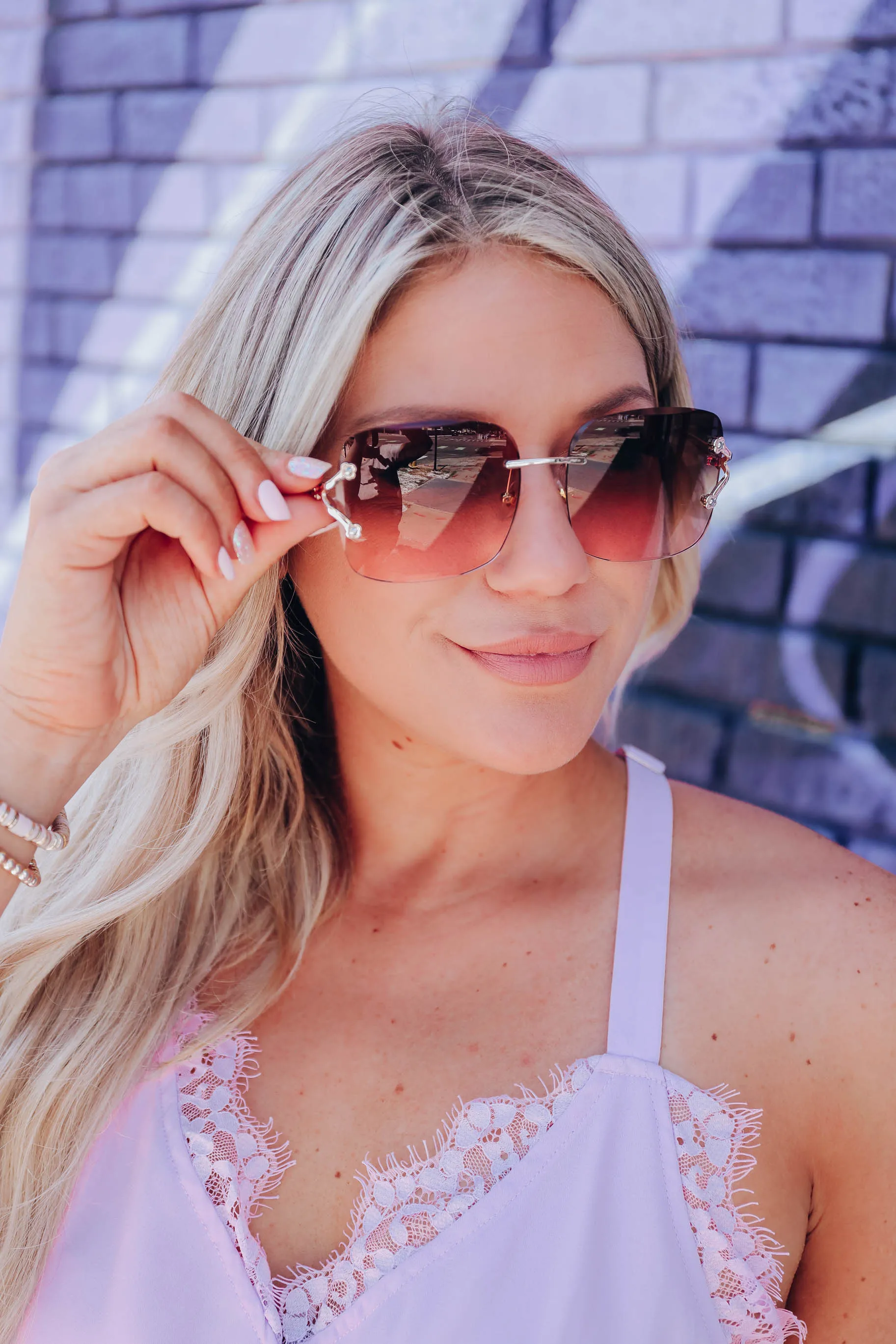 Dazey Sunglasses - Brown & Pink