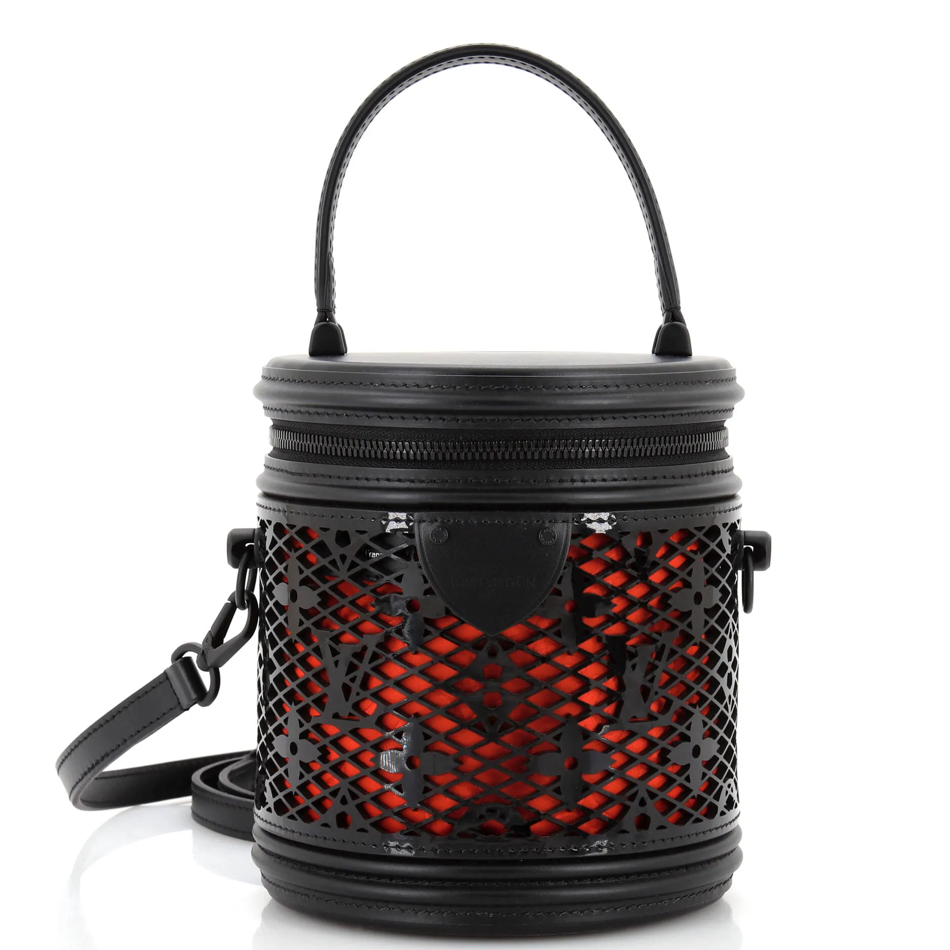Designer Cannes Handbag Monogram Lace Leather
