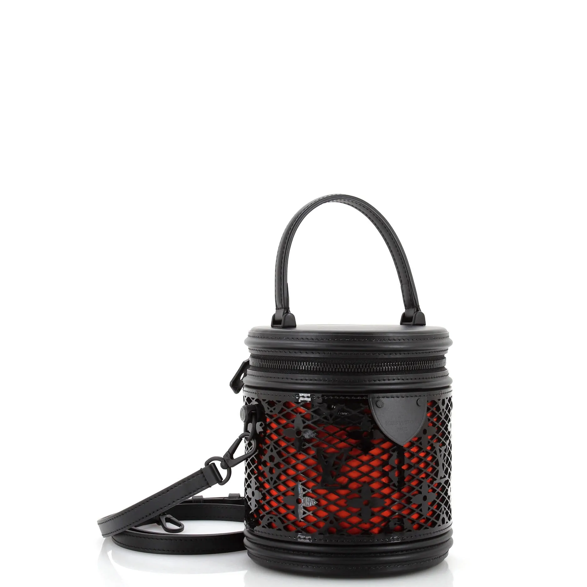 Designer Cannes Handbag Monogram Lace Leather