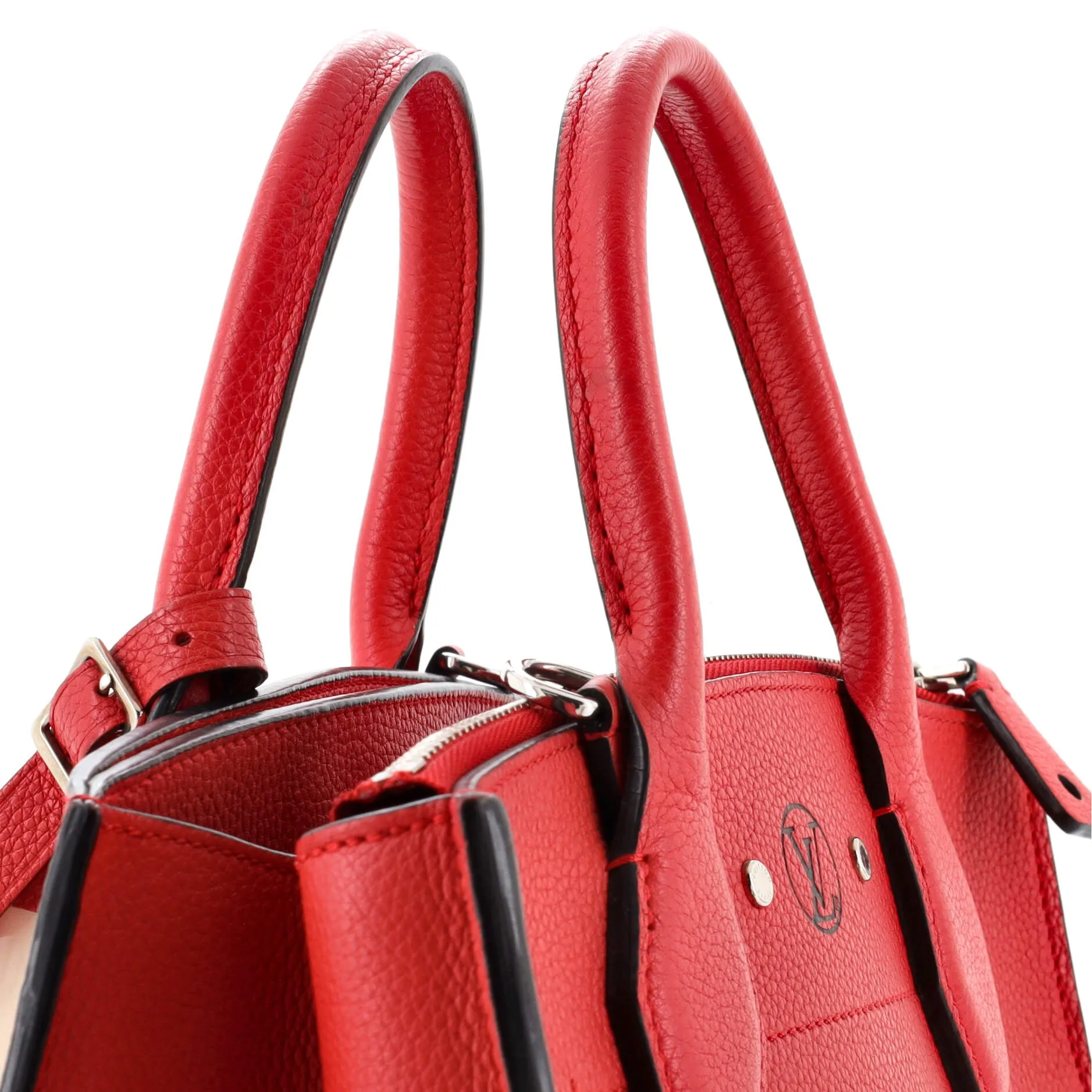 Designer City Steamer Handbag Leather PM