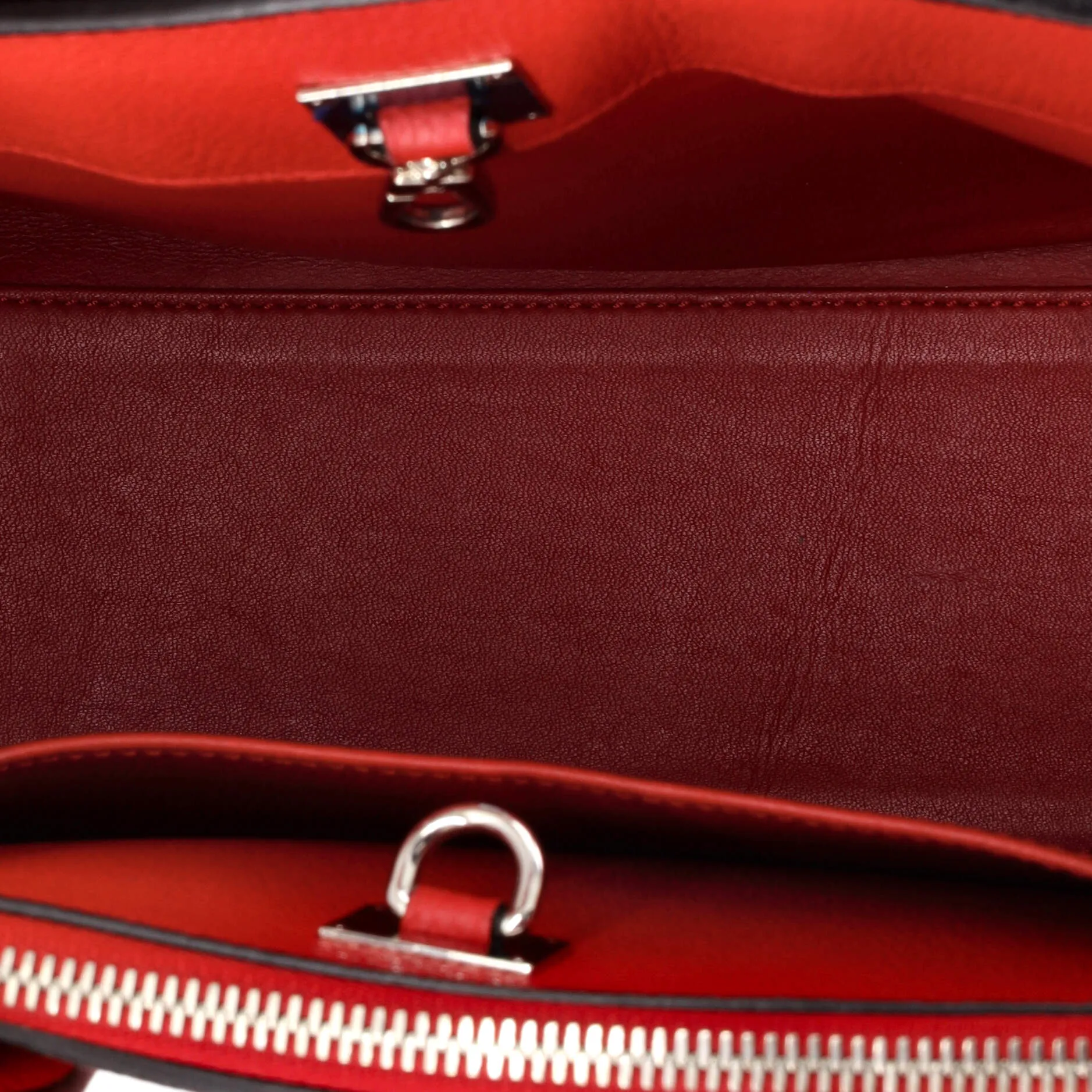 Designer City Steamer Handbag Leather PM