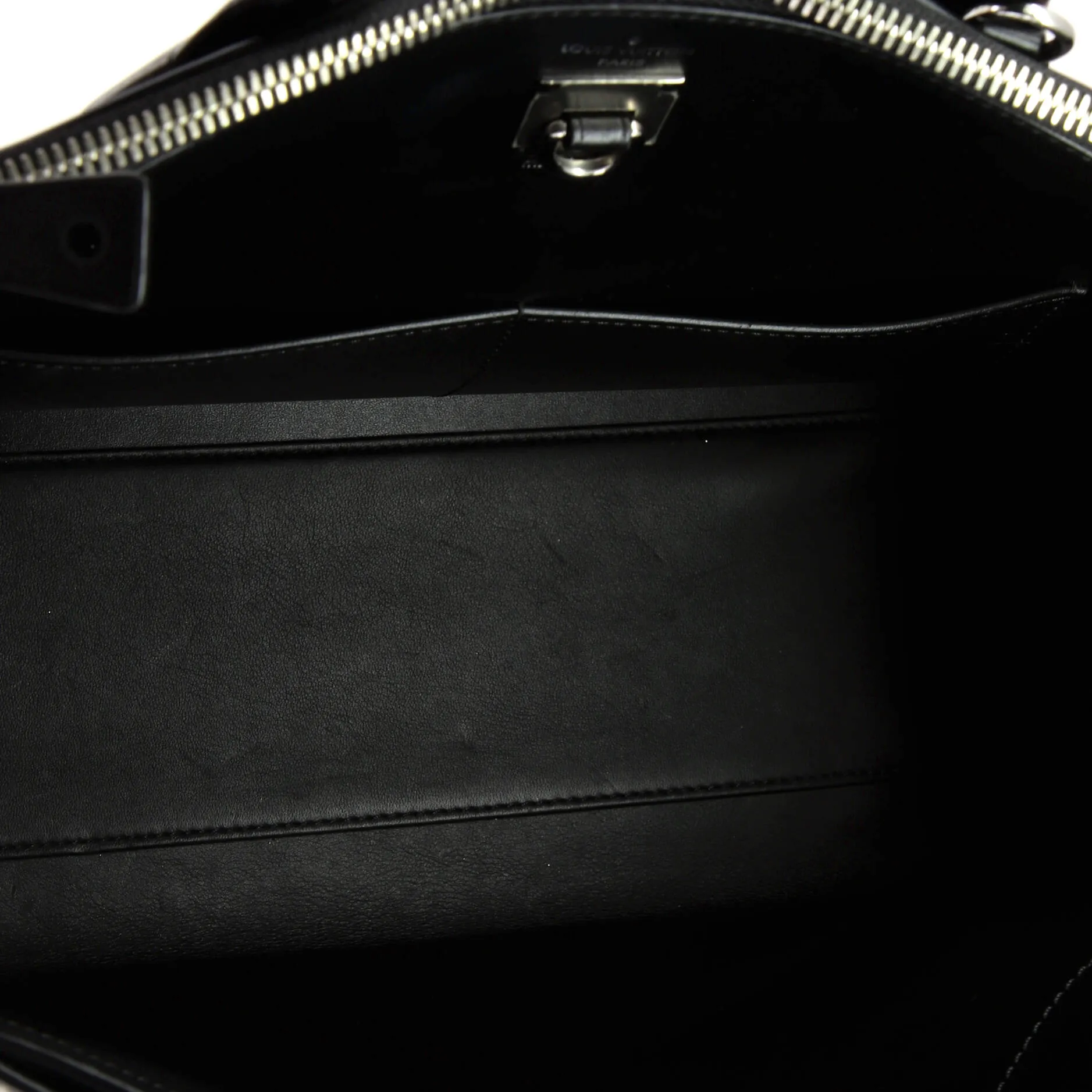 Designer City Steamer Handbag Leather with Monogram Canvas MM