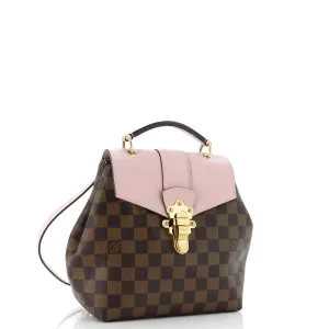 Designer Clapton Backpack Damier and Leather
