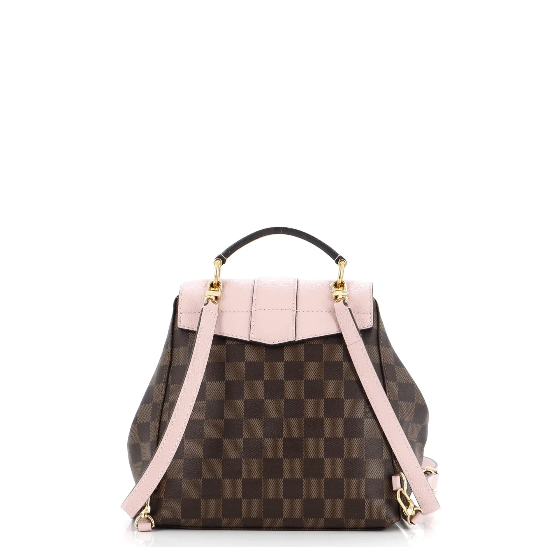 Designer Clapton Backpack Damier and Leather