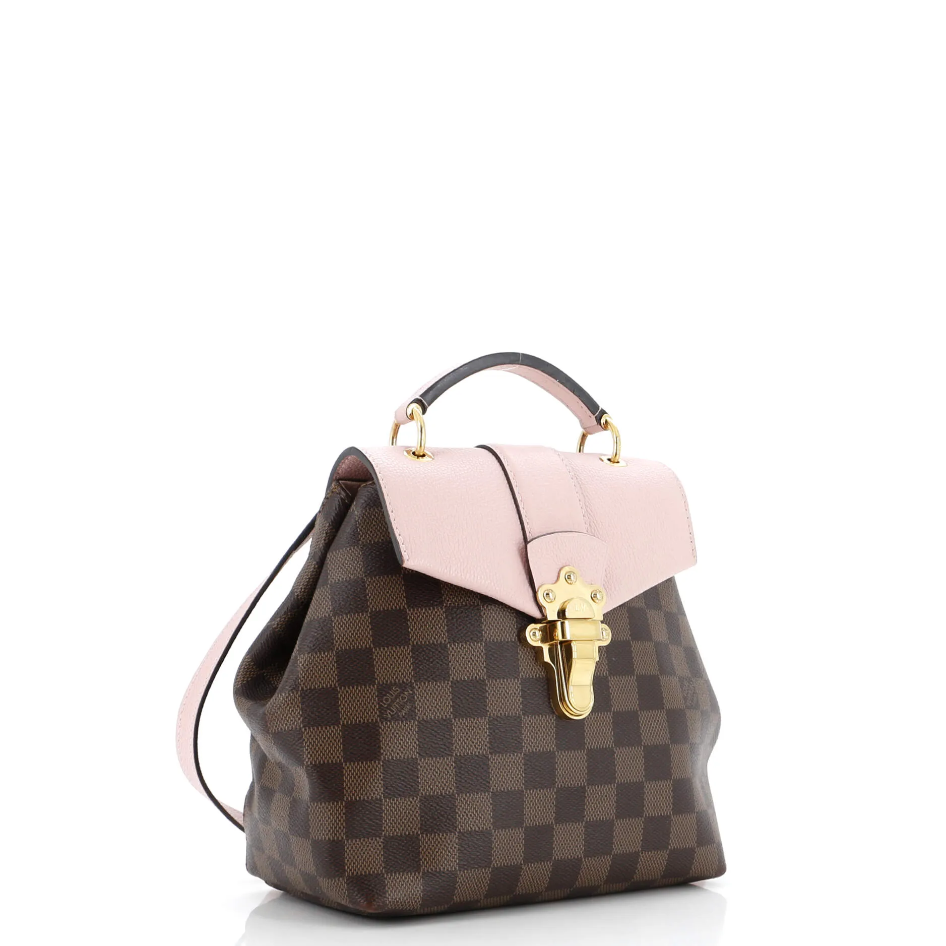 Designer Clapton Backpack Damier and Leather