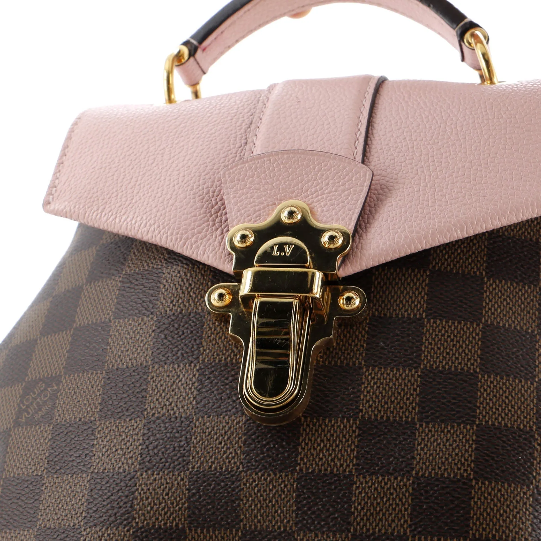 Designer Clapton Backpack Damier and Leather