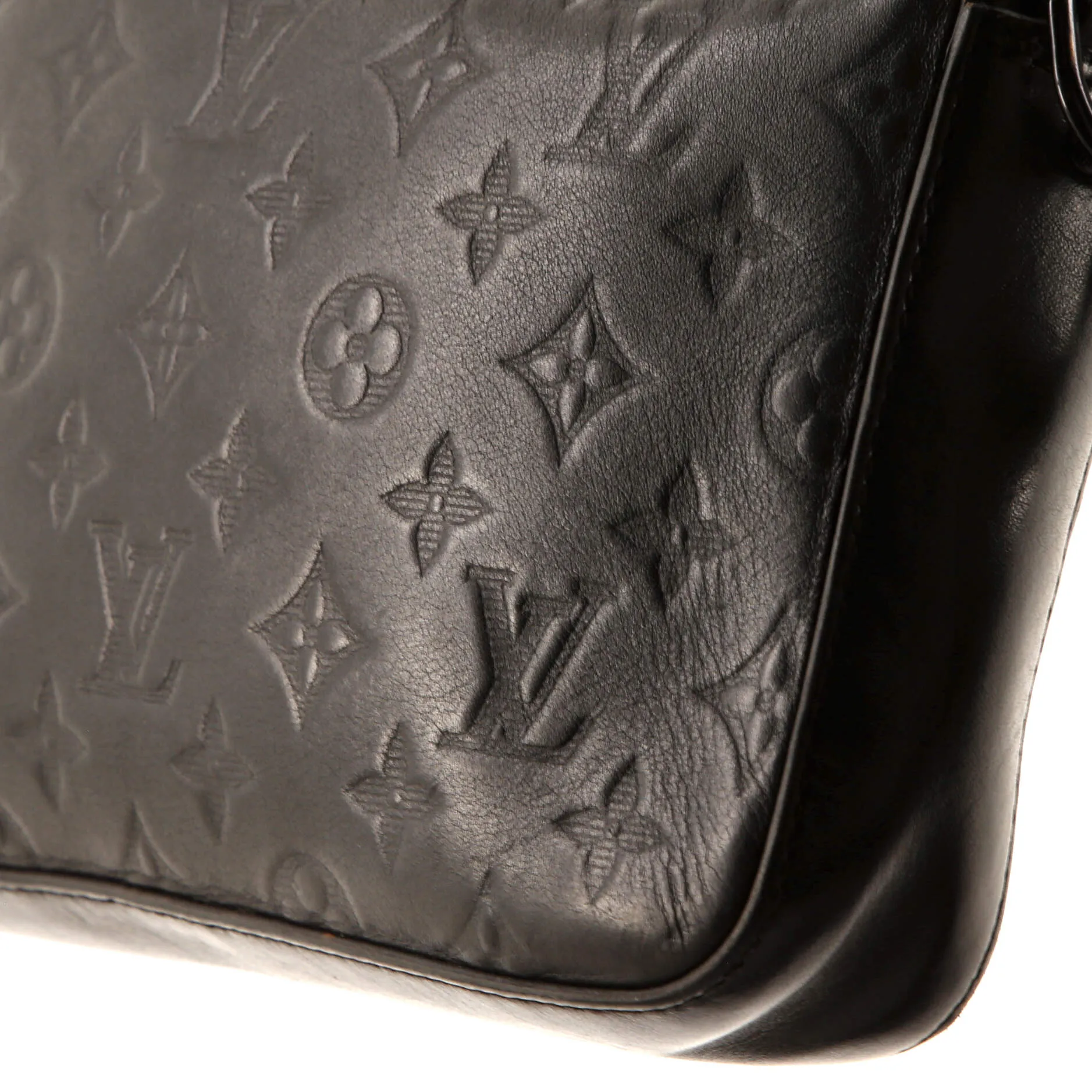 Designer Duo Messenger Bag Monogram Shadow Leather