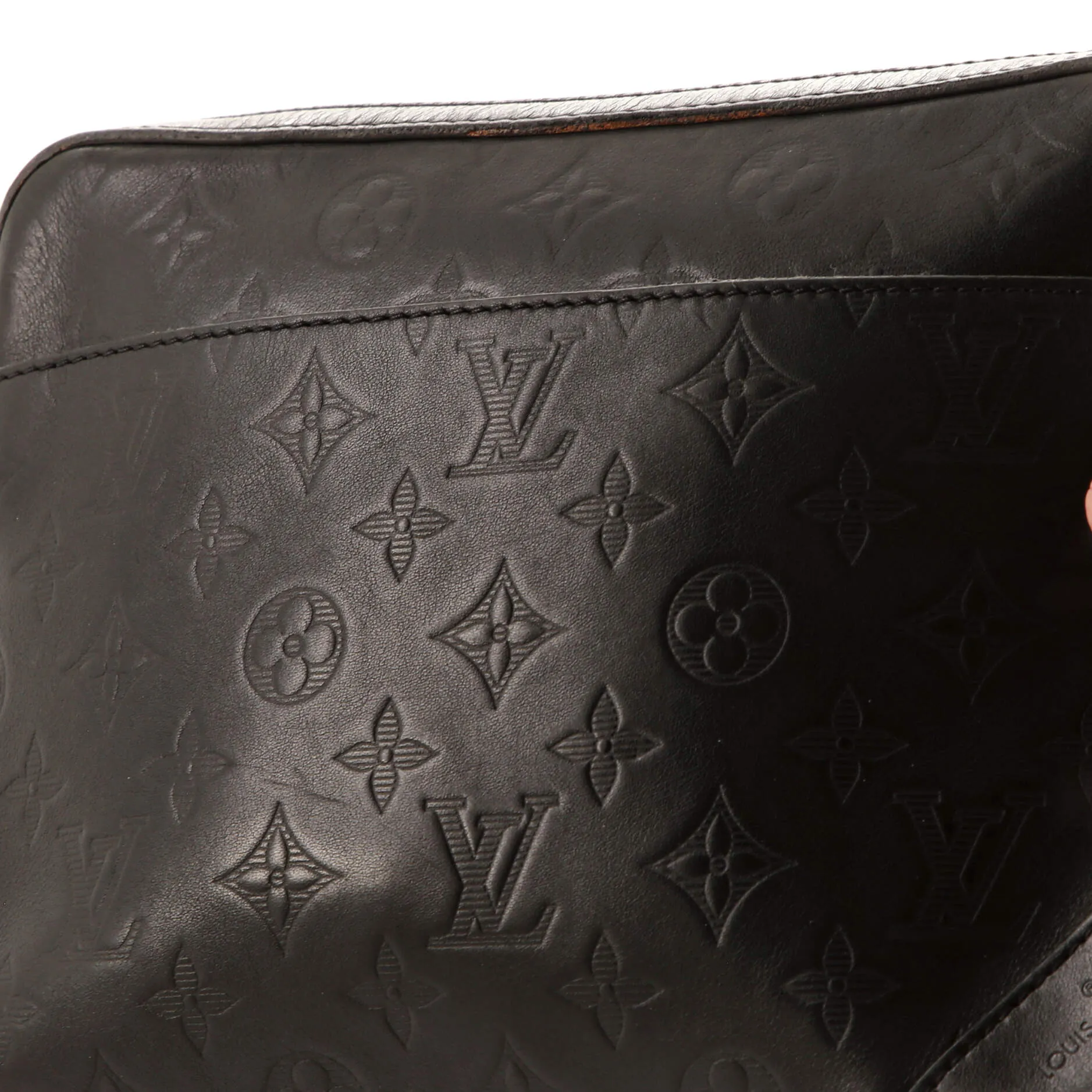 Designer Duo Messenger Bag Monogram Shadow Leather
