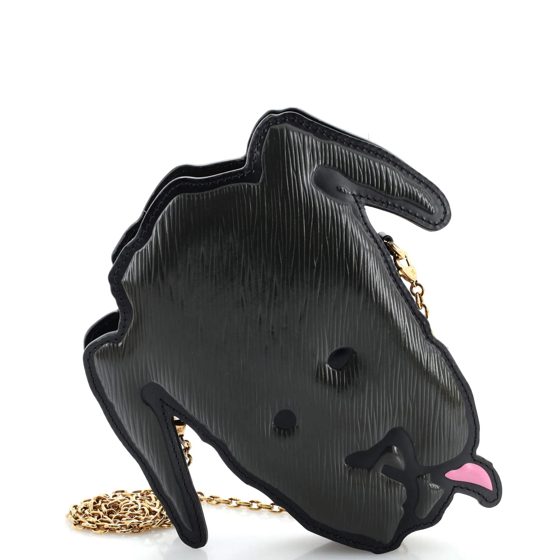 Designer Grace Coddington Dog Face Bag Epi Leather and Reverse Monogram Canvas Mini