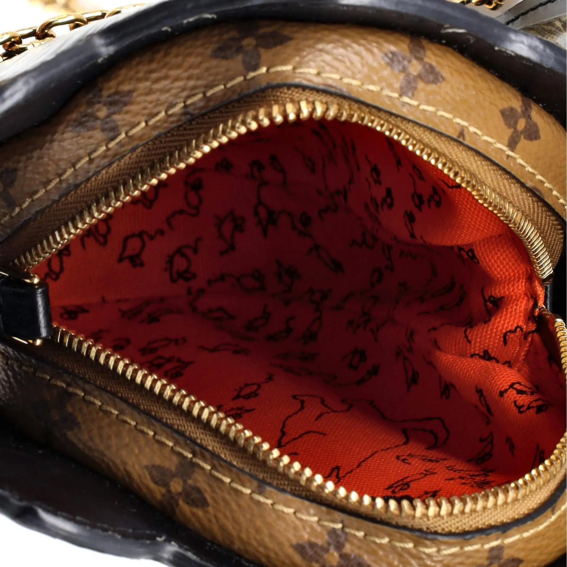 Designer Grace Coddington Dog Face Bag Epi Leather and Reverse Monogram Canvas Mini