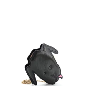 Designer Grace Coddington Dog Face Bag Epi Leather and Reverse Monogram Canvas Mini