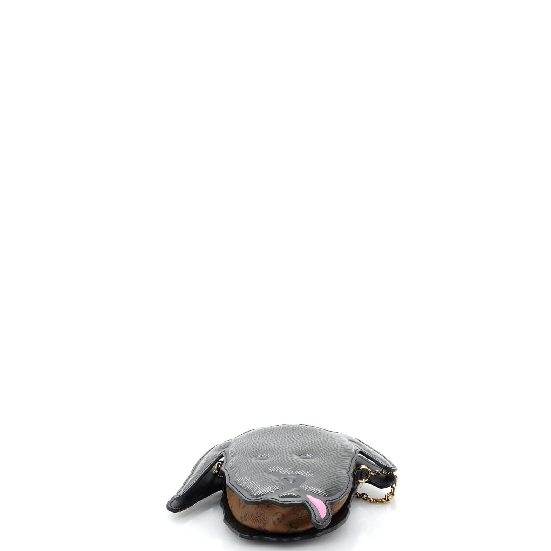 Designer Grace Coddington Dog Face Bag Epi Leather and Reverse Monogram Canvas Mini