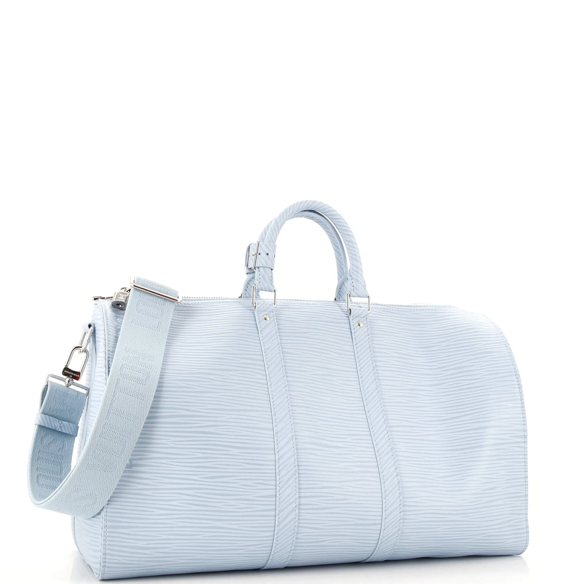 Designer Keepall Bandouliere Bag Logo Embossed XL Epi Leather 50