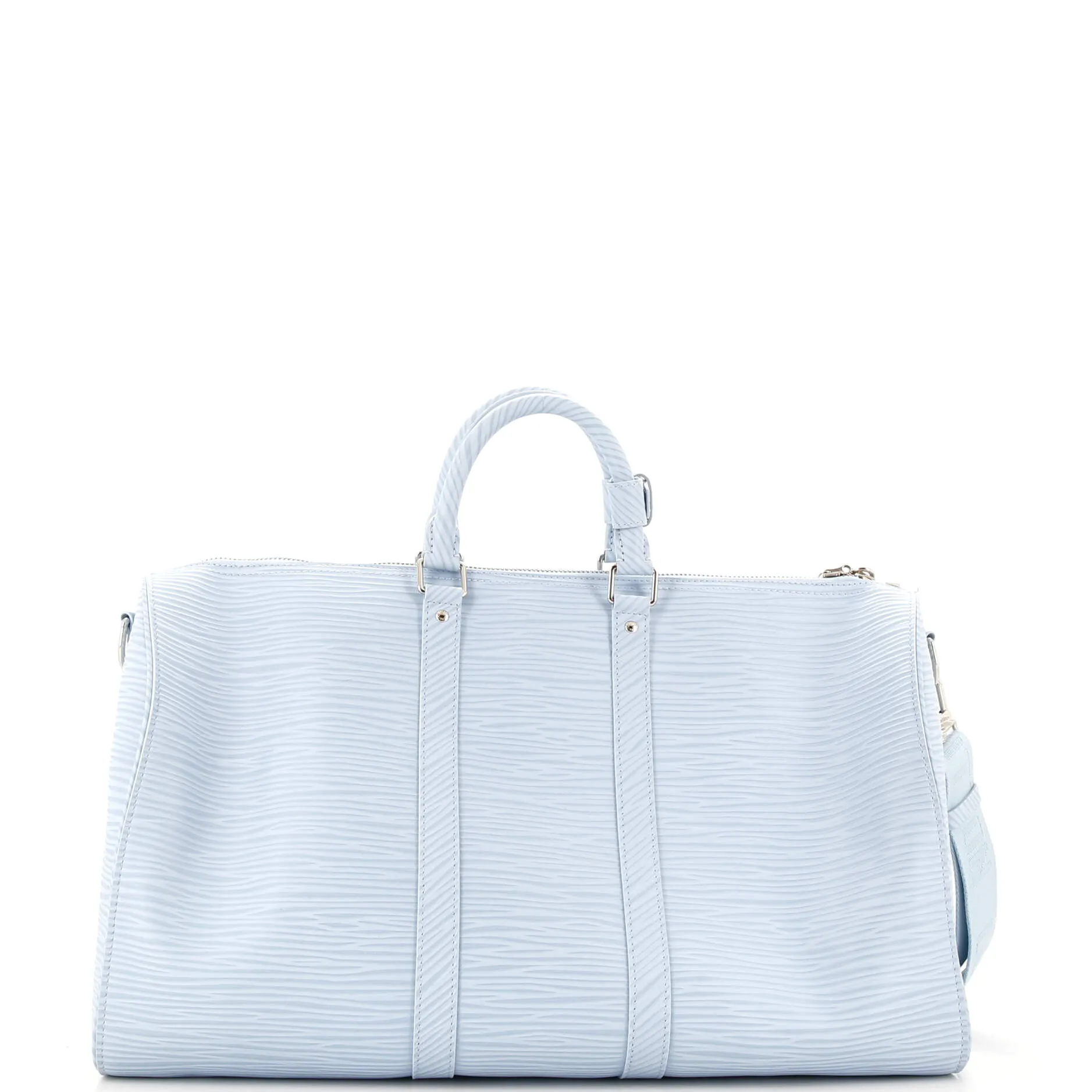Designer Keepall Bandouliere Bag Logo Embossed XL Epi Leather 50