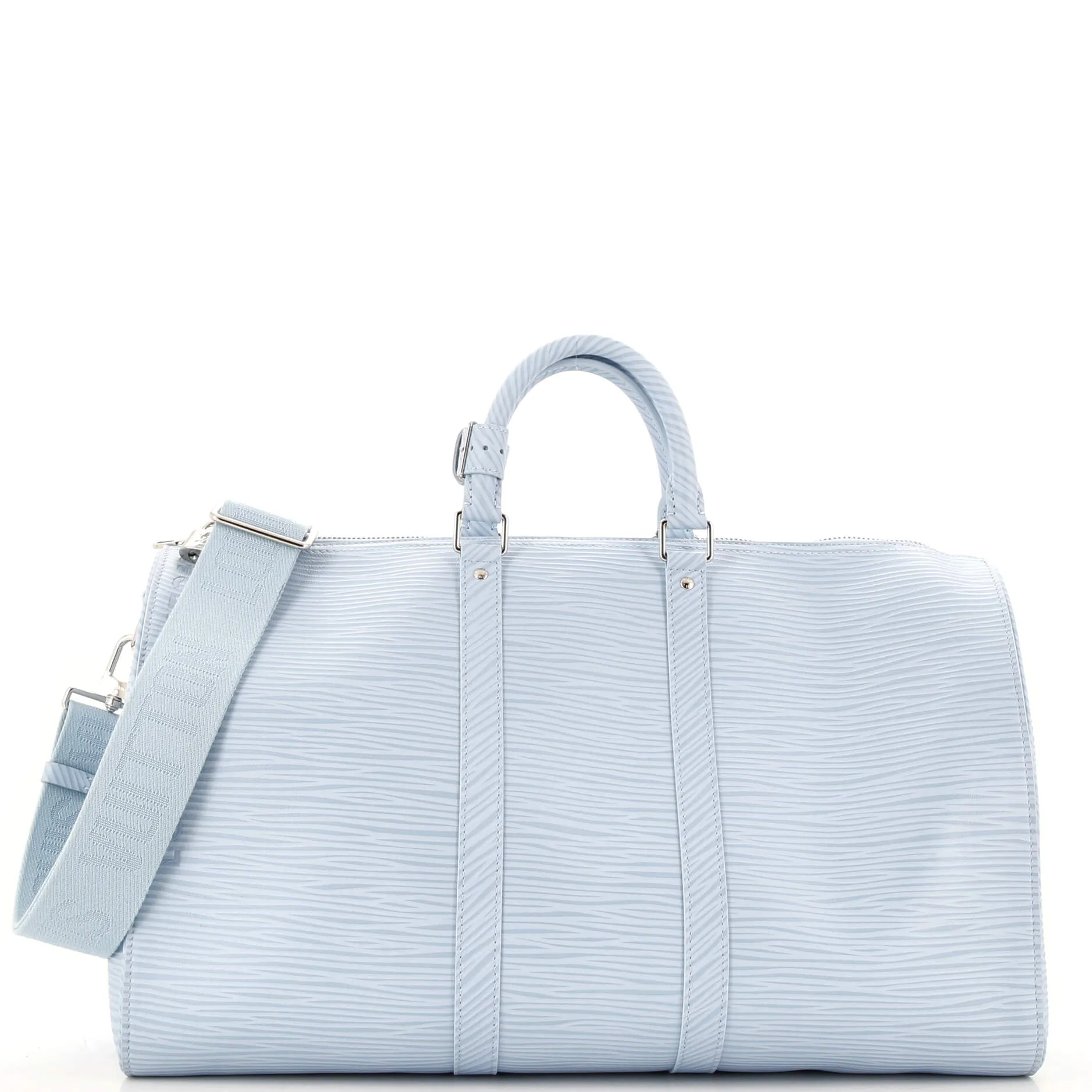 Designer Keepall Bandouliere Bag Logo Embossed XL Epi Leather 50