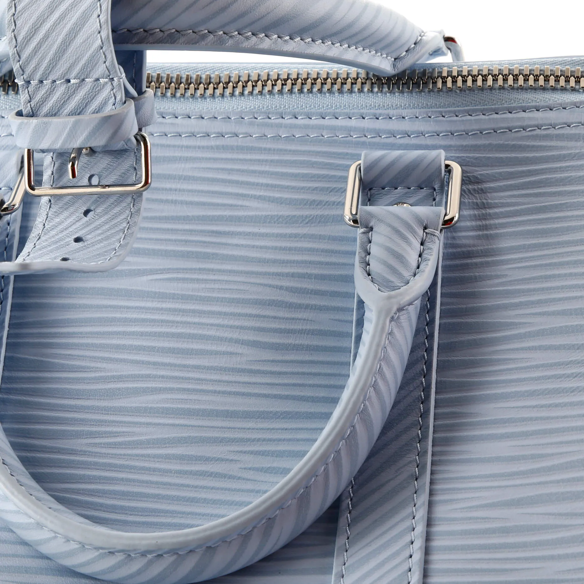 Designer Keepall Bandouliere Bag Logo Embossed XL Epi Leather 50