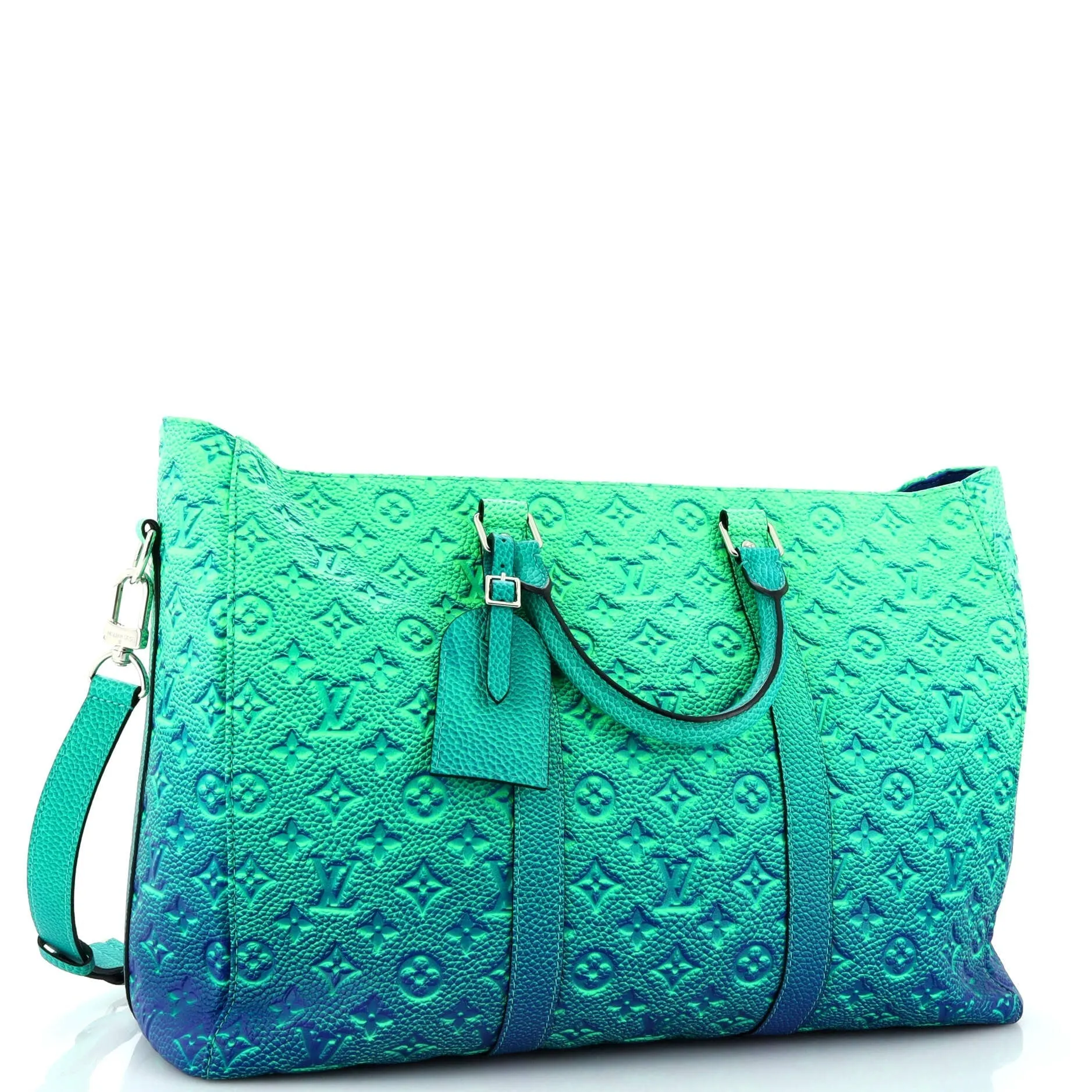 Designer Keepall Tote Limited Edition Illusion Monogram Taurillon Leather
