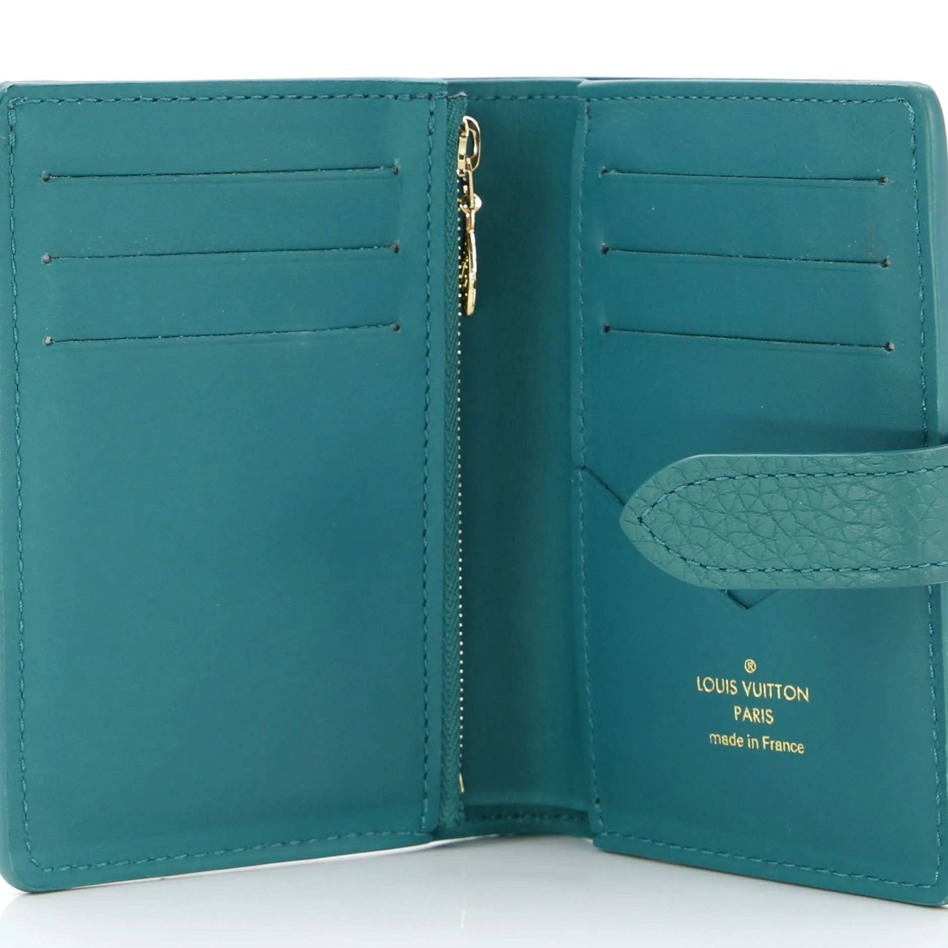 Designer LV Vertical Wallet Taurillion Leather Compact