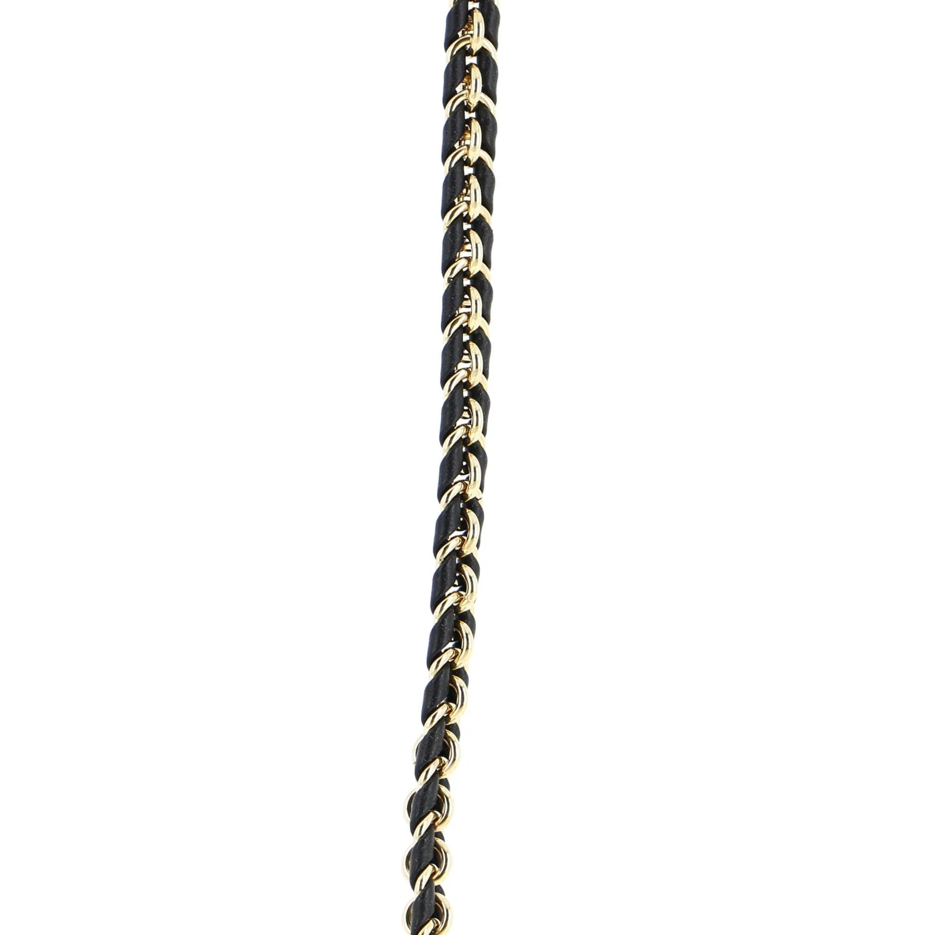 Designer Multi Pochette Accessoires Woven Chain Strap Leather and Metal