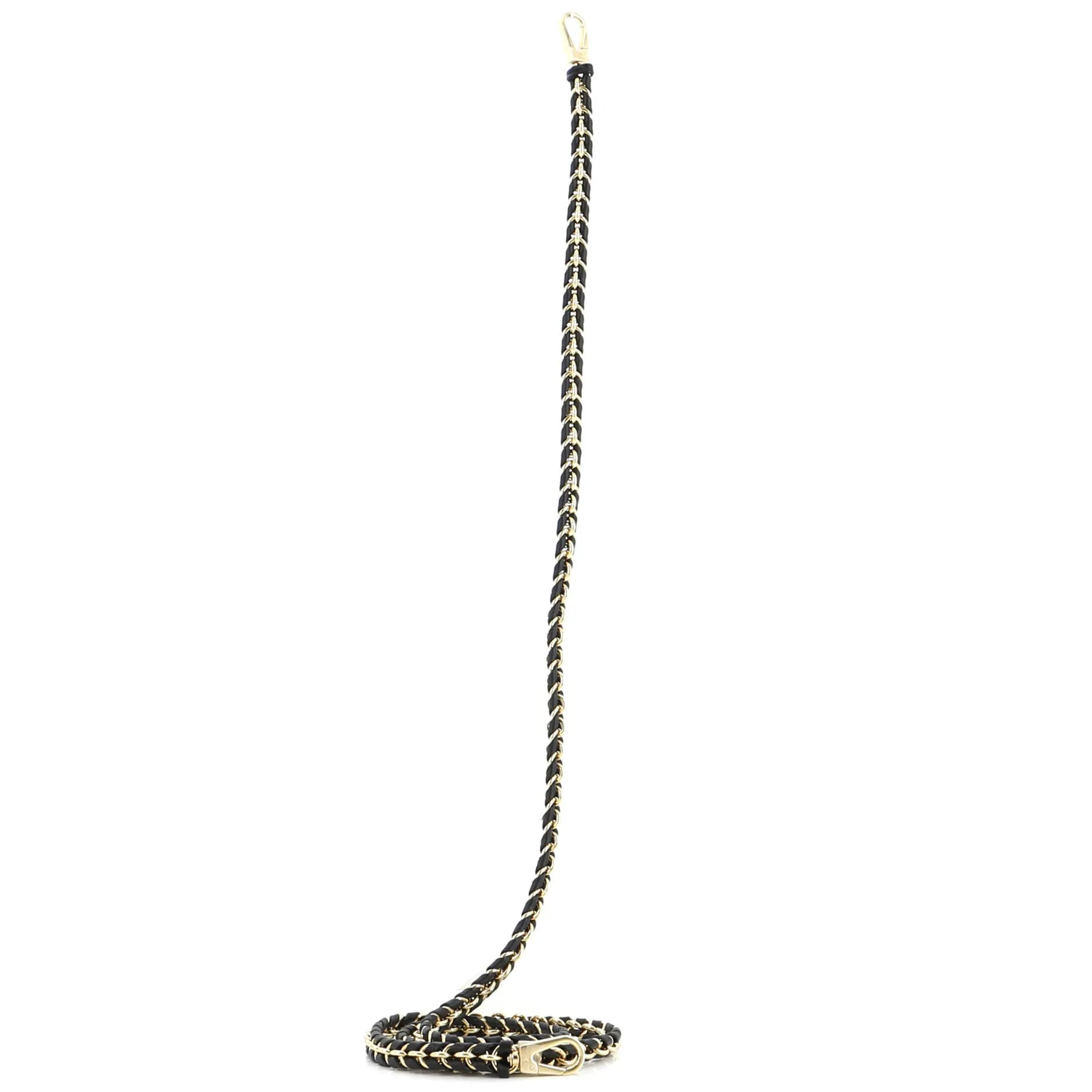 Designer Multi Pochette Accessoires Woven Chain Strap Leather and Metal