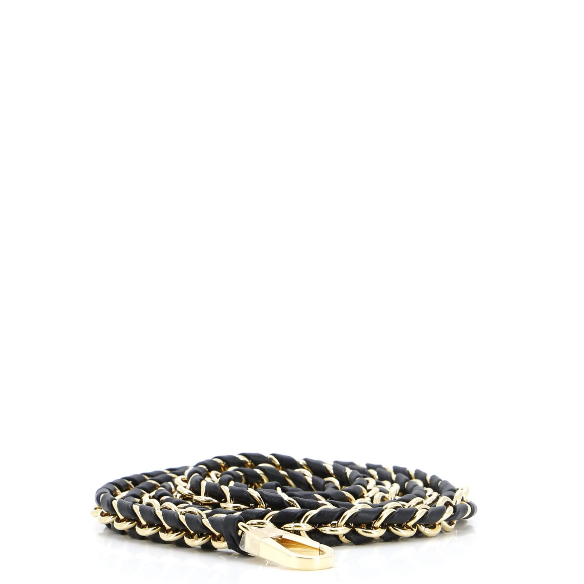 Designer Multi Pochette Accessoires Woven Chain Strap Leather and Metal