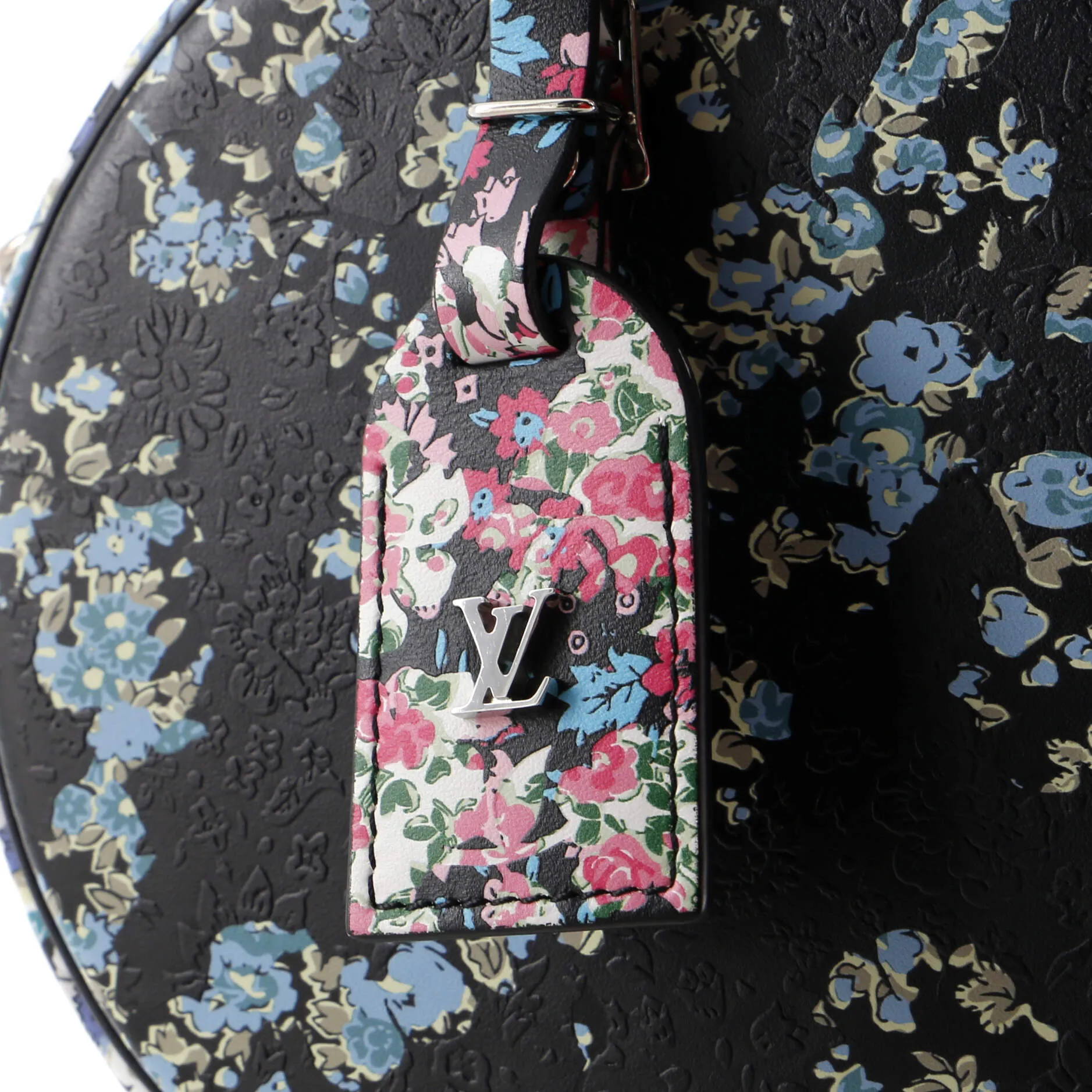 Designer Petite Boite Chapeau Bag Floral Printed Leather