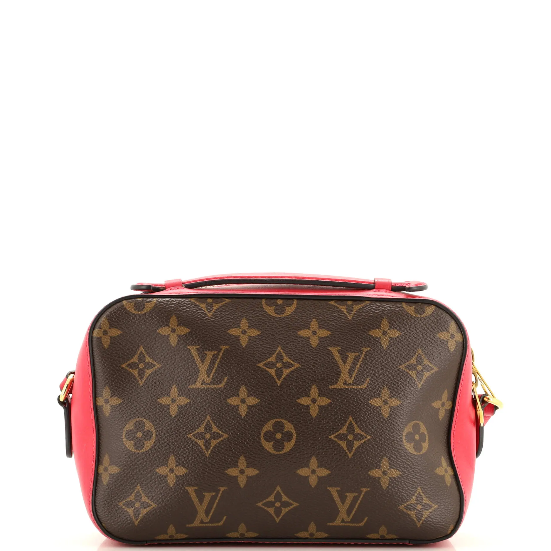 Designer Saintonge Handbag Monogram Canvas with Leather