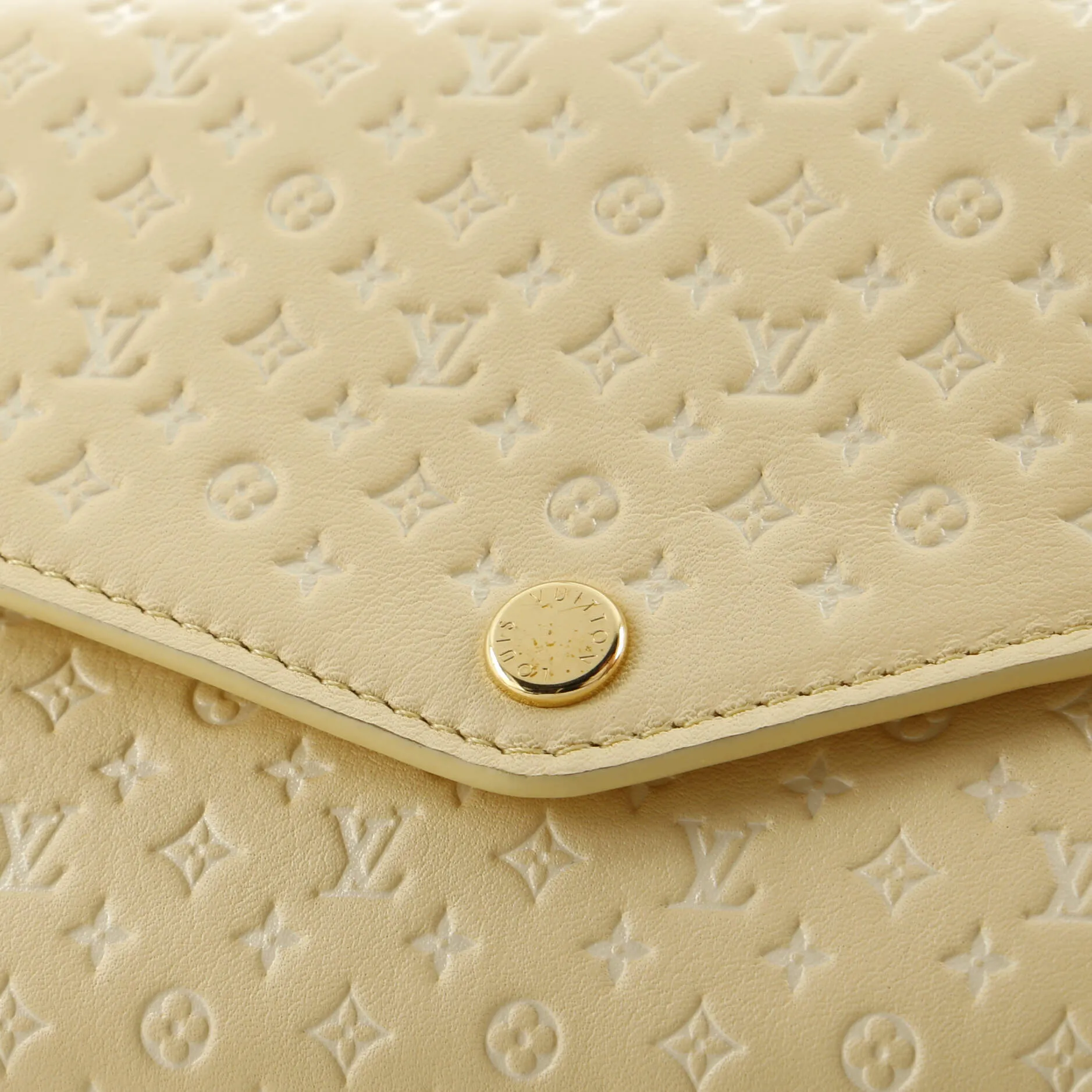 Designer Sarah Wallet NM Nanogram Embossed Leather