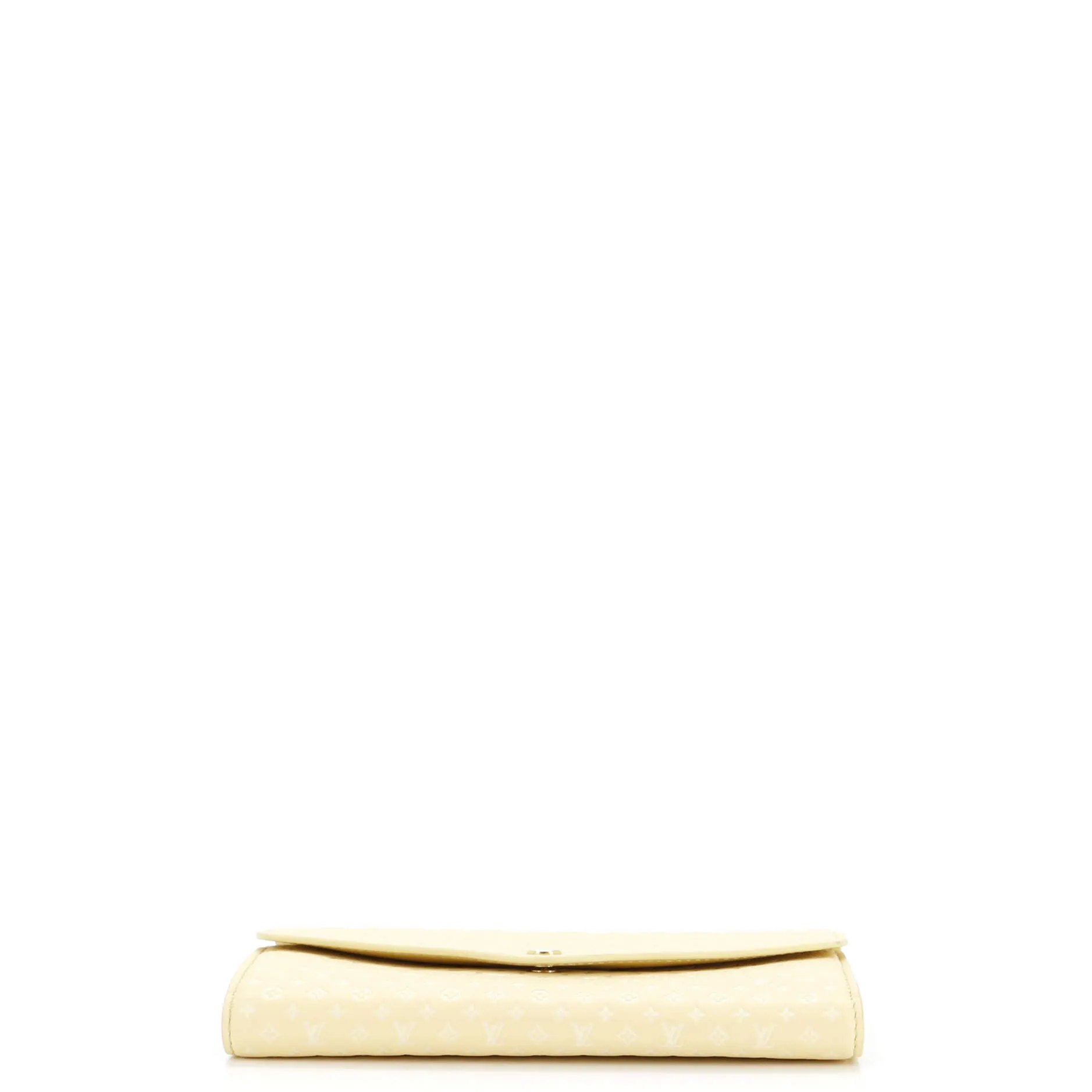 Designer Sarah Wallet NM Nanogram Embossed Leather