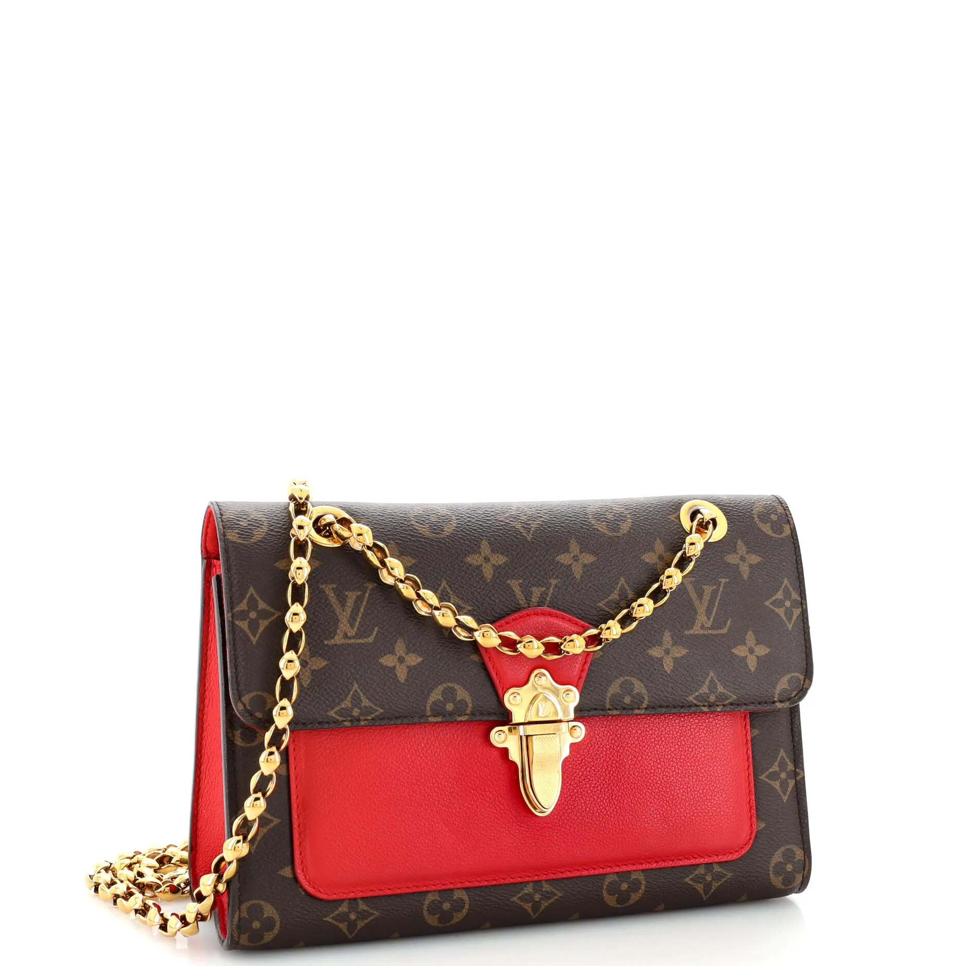 Designer Victoire Handbag Monogram Canvas and Leather