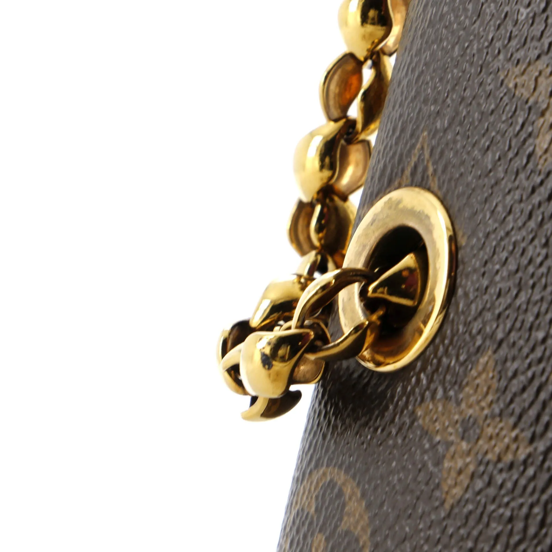 Designer Victoire Handbag Monogram Canvas and Leather