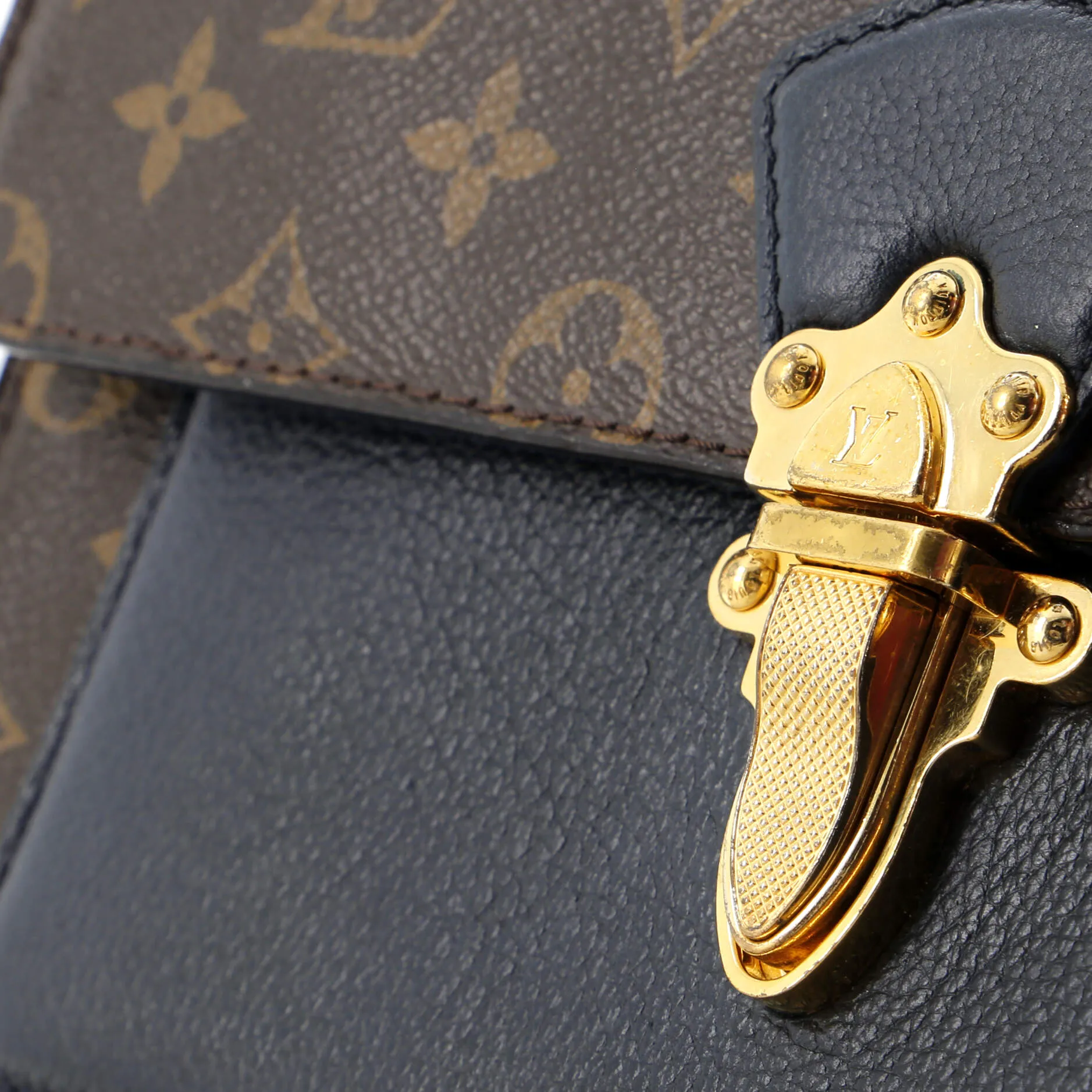 Designer Victoire Handbag Monogram Canvas and Leather