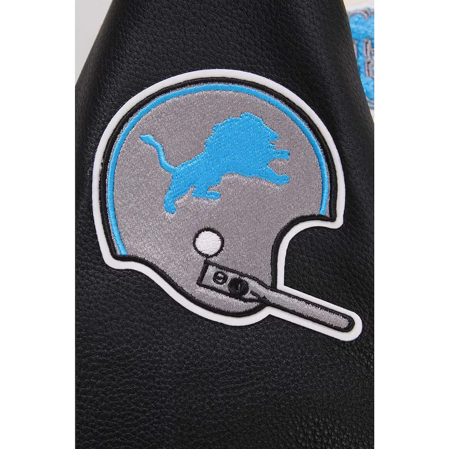 Detroit Lions Retro Classic White and Black Jacket