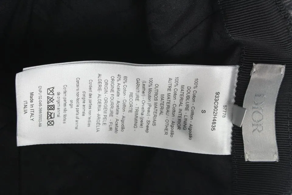 Dior Black Monogram Trotter Baseball Cap Hat 51da423